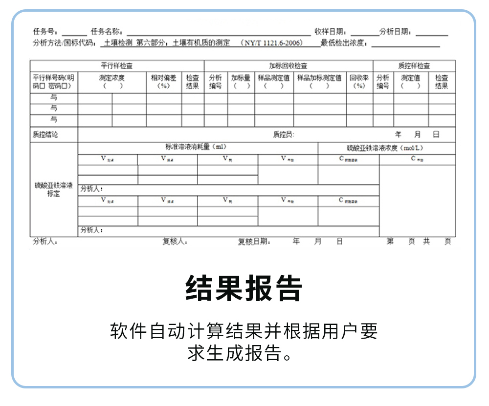 结果报告